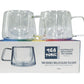 Tea Tonic Glass Tea Cup Double Walled Square Handle x 2 Pack