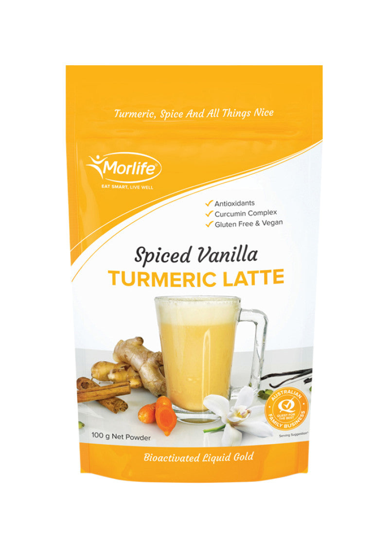 Morlife Latte Turmeric Spiced Vanilla 100g