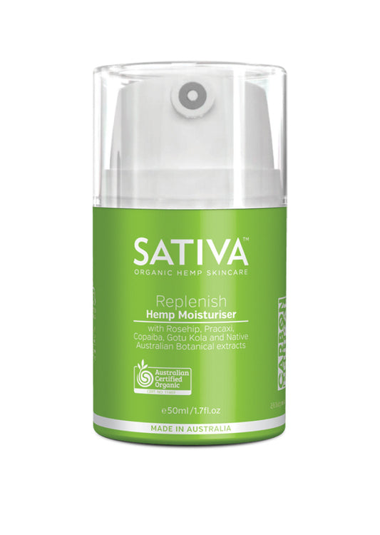 Sativa Org Hemp Moisturiser Replenish 50ml