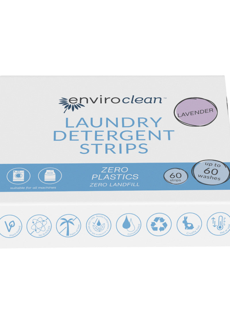 EnviroClean Laundry Detergent Strips Lavender x 60 Pack