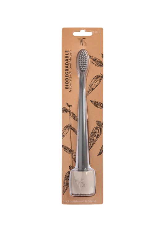 The Nat Family Co Bio Toothbrush with Stand Monsoon Mist