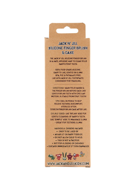 Jack N' Jill Sil Finger Brush Stage 1 (6 to 12 months) 2Pk