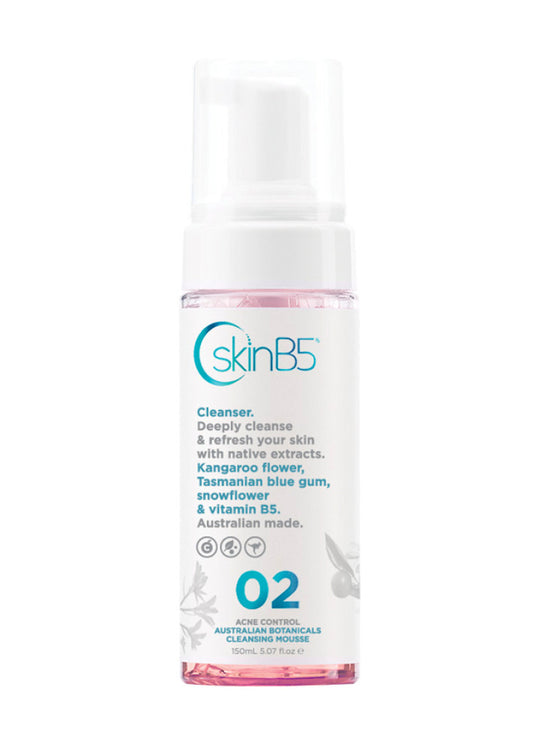 SkinB5 Acne Control Cleansing Mousse Aust Botanicals 150ml