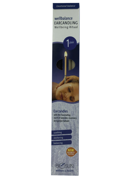 Biosun Ear Candle Frag Wellbalance Rit Lavender Rosemary 1 Pair