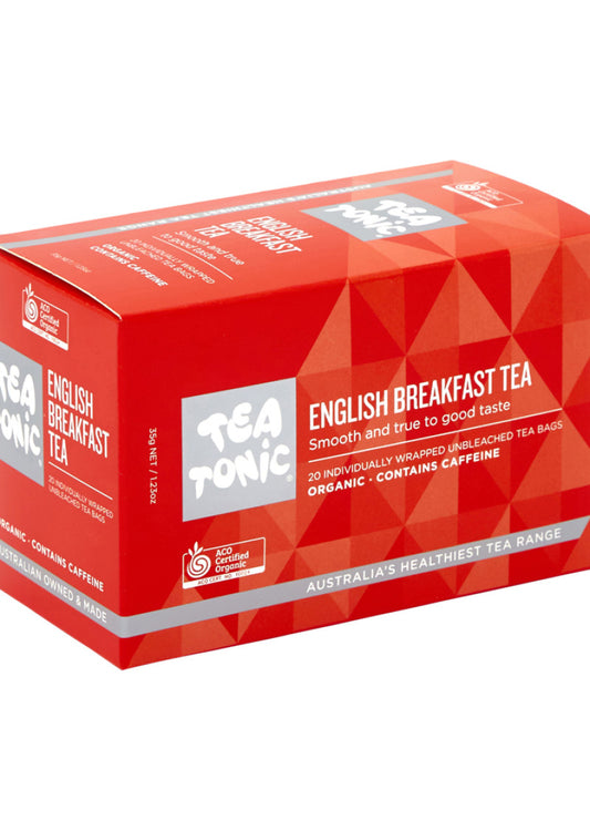 Tea Tonic Organic English Breakfast Tea x 20 Tea Bags