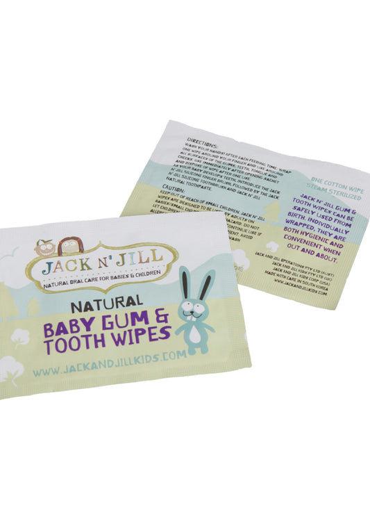 Jack N' Jill Baby Gum and Tooth Wipes x 25 Pack