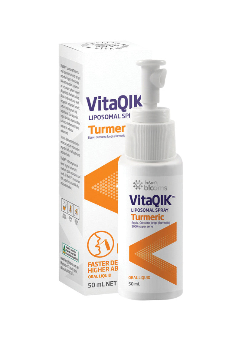 H.Blooms VitaQIK Liposomal Spray Turmeric 50ml