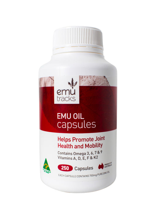 Emu Tracks Emu Oil Capsules 250c