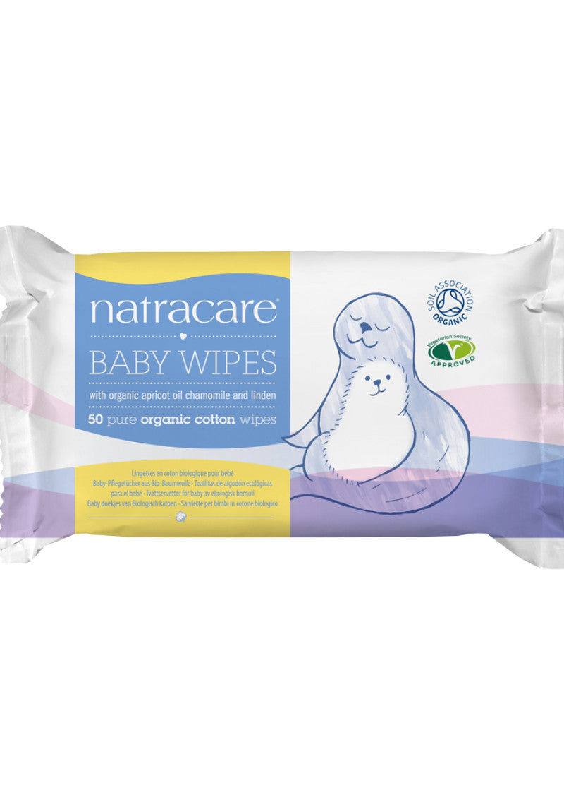 Natracare Wipes Baby W Organic Cotton X 50 Pack