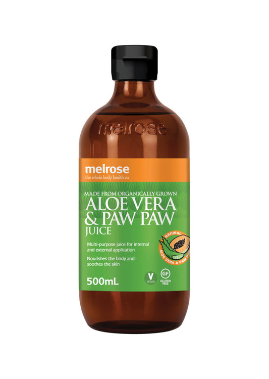 Melrose Organic Aloe Vera and Paw Paw Juice 500ml