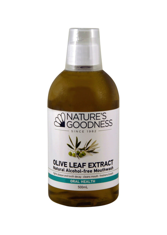 Nat Goodness Mouthwash Olive Leaf Extract 500ml