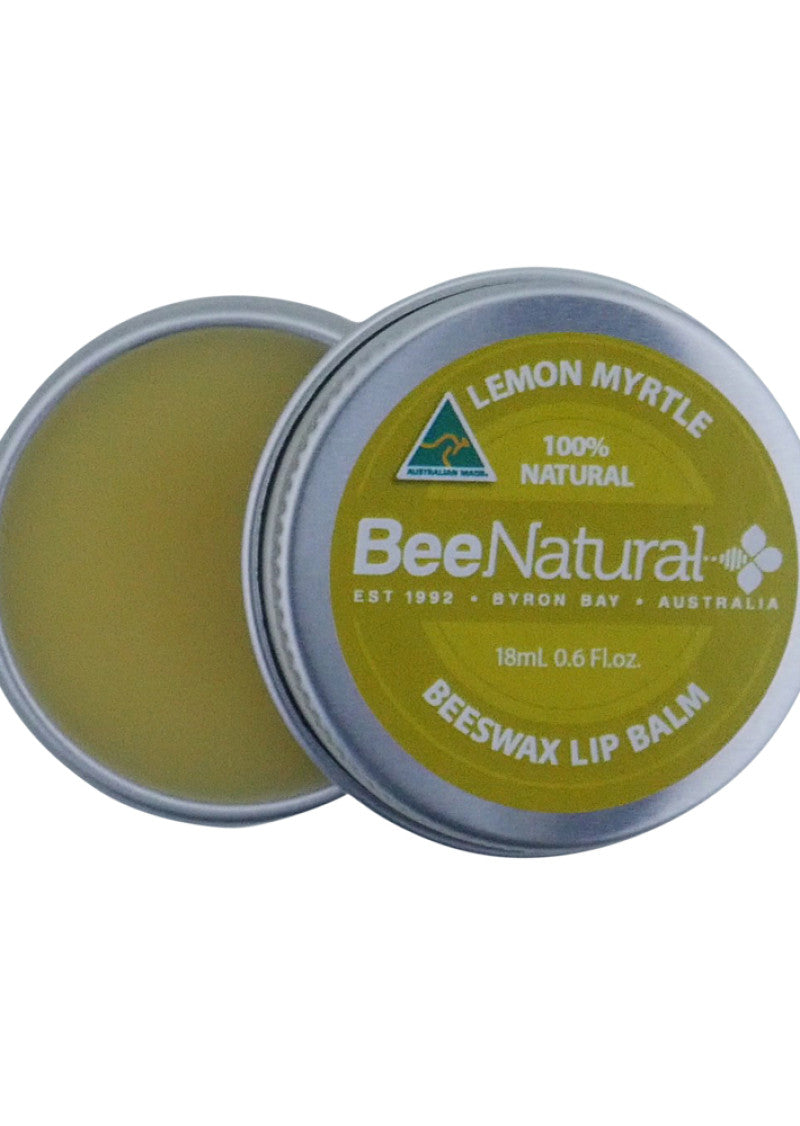 Bee Natural Lip Balm Tin Lemon Myrtle 18ml