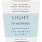 AromaWorks Light Candle Spearmint and Lime Small 75g