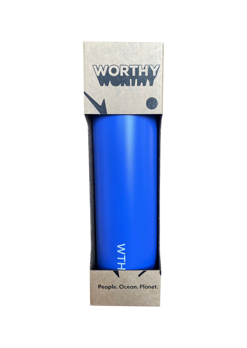 Worthy Bottle Sugarcane Grecian Blue 750ml