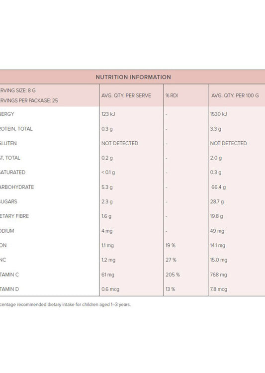 Nutra Organics Kids | Berry Immune 200g