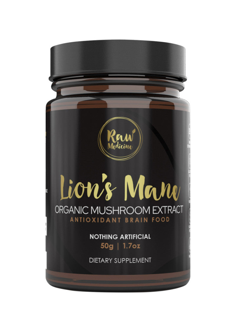 Raw Medicine Org Mushroom Extract Lion's Mane 50g