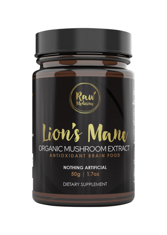 Raw Medicine Org Mushroom Extract Lion's Mane 50g