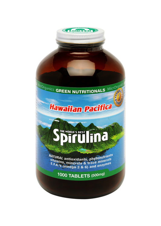 Green Nutritionals Spirulina Hawaiian Pacifica 500mg 1000t