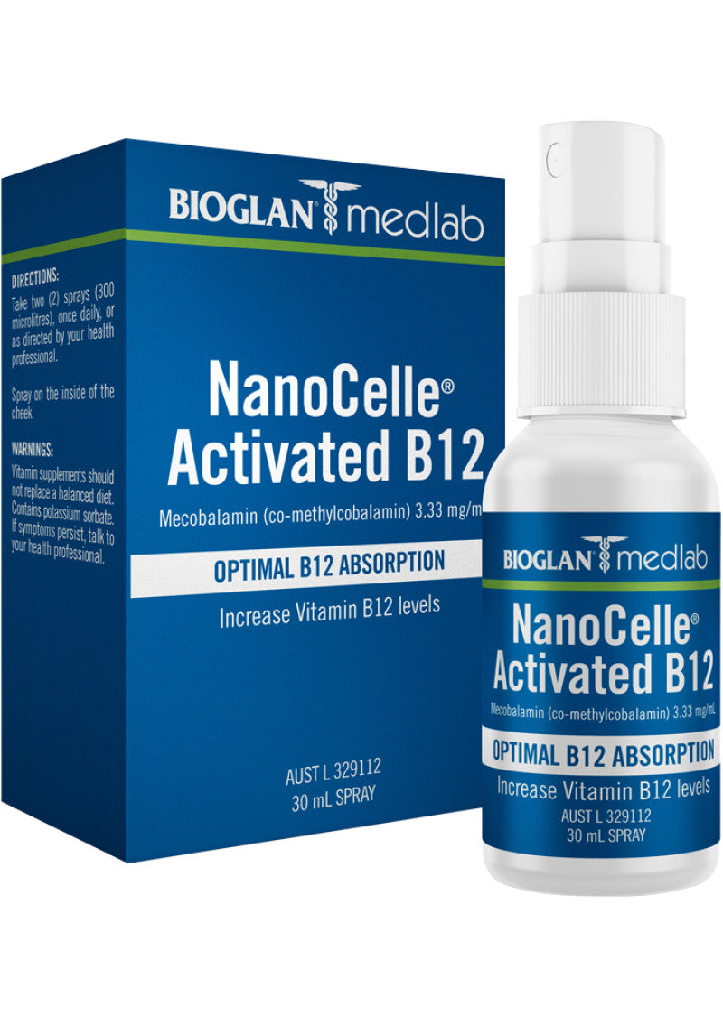 Bioglan Medlab NanoCelle Activated B12 Spray 30ml