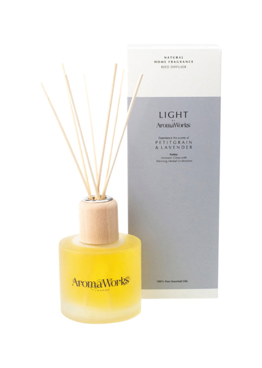 AromaWorks Light Reed Diffuser Petitgrain and Lavender 200ml