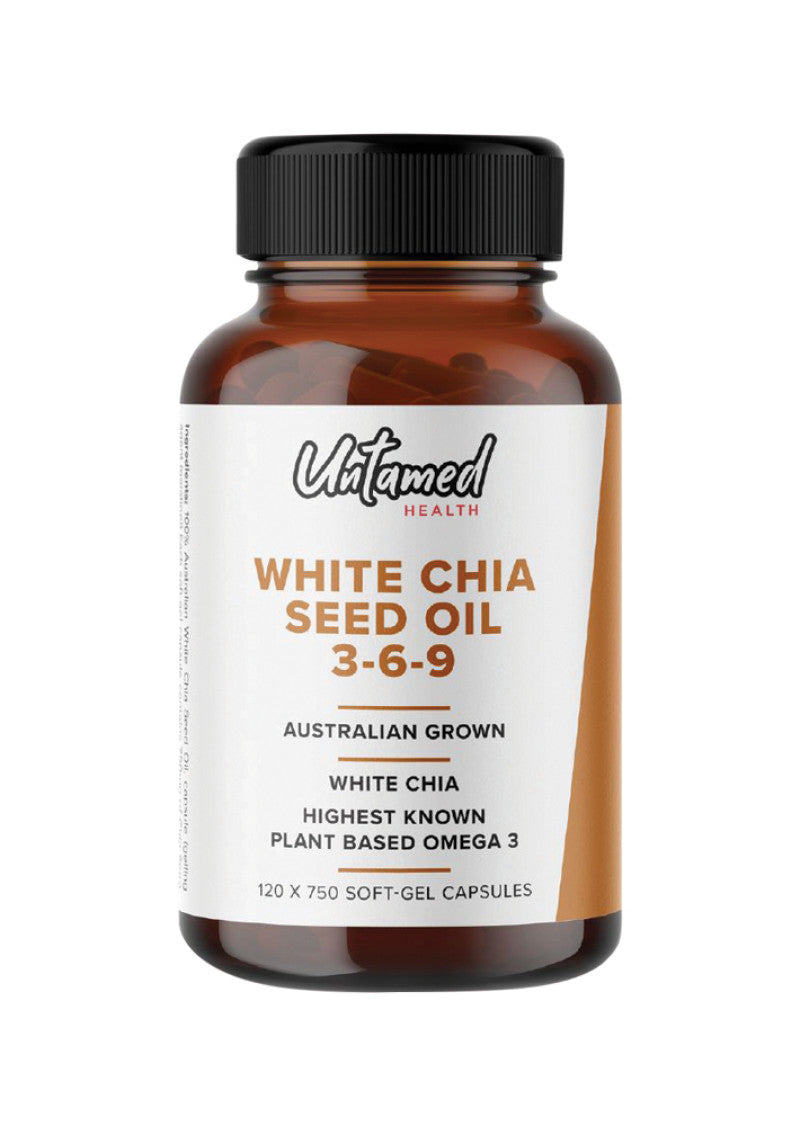 Untamed Health White Chia Seed Oil 369 120c