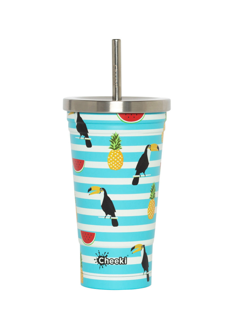 Cheeki Stnless Steel Insulated Tumbler 3d Toucan 500ml