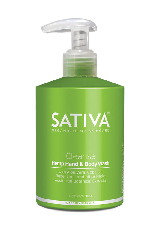 Sativa Org Hemp Hand and Body Wash Cleanse 250ml