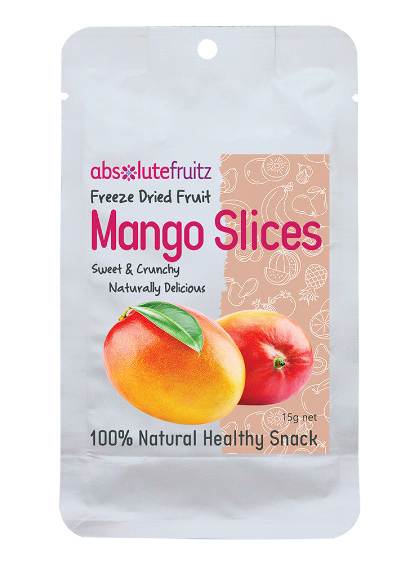 Absolutefruitz Freeze Dried Mango Slices 15g