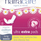 Natracare Pads w Org Cotton Cover Ultra Extra Long x 8 Pack