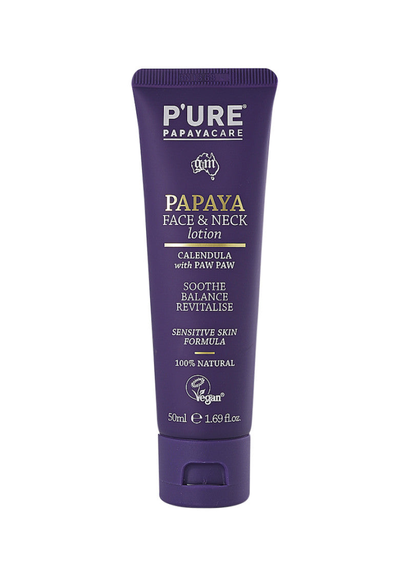 P'URE Papayacare Papaya Face and Neck Lotion 50ml