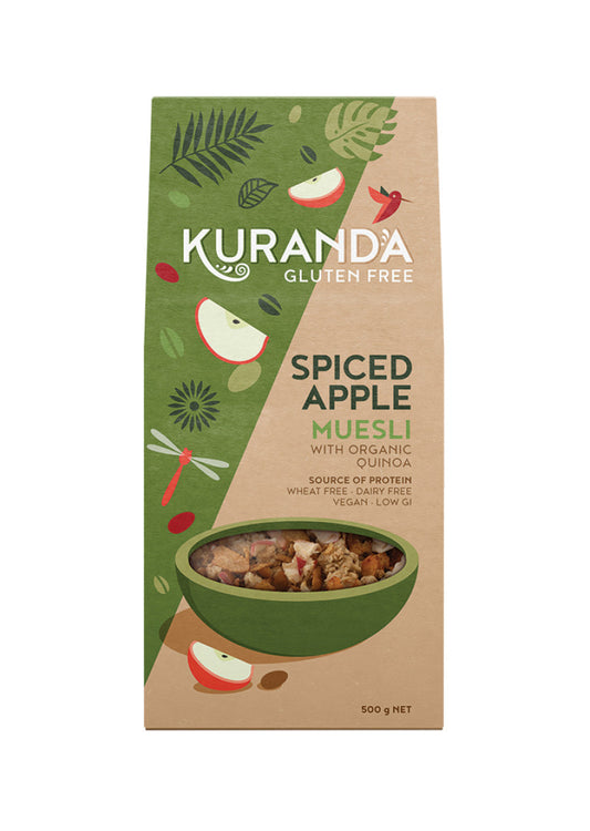 Kuranda Glut Free Muesli Spiced Apple 500g