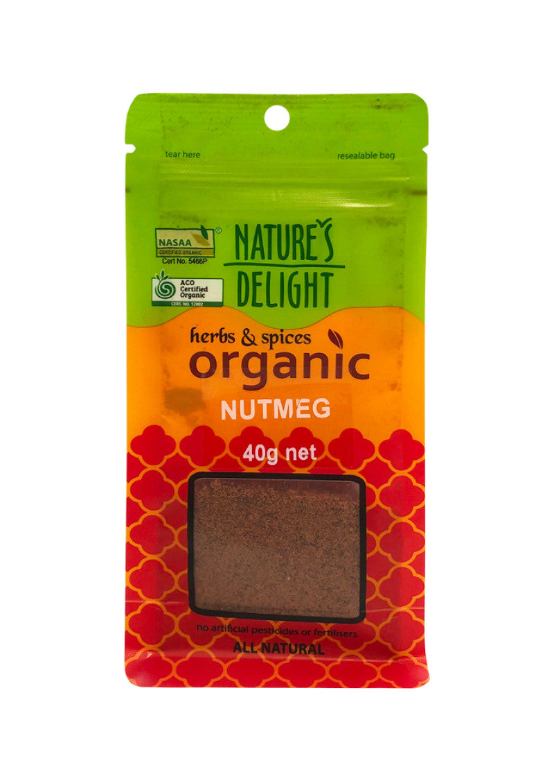 Natures Delight Organic Nutmeg 40g