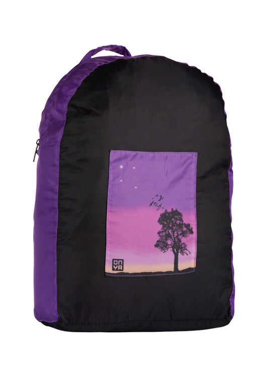 Onya Backpack Charcoal Purple Sunset