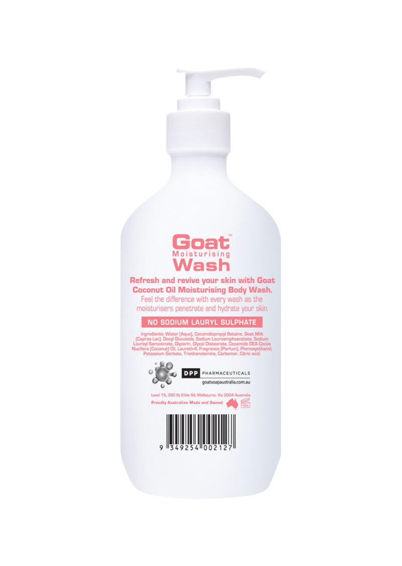 Goat Soap Aust Wash Coconut 500ml