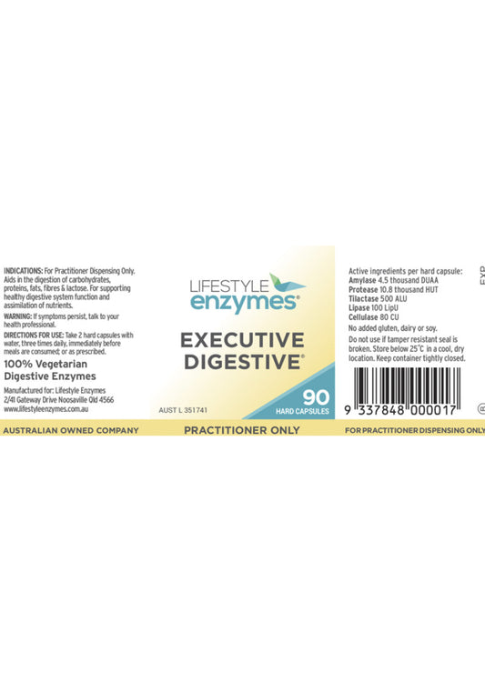 Lifestyle Enzymes Executive Digestive 90c