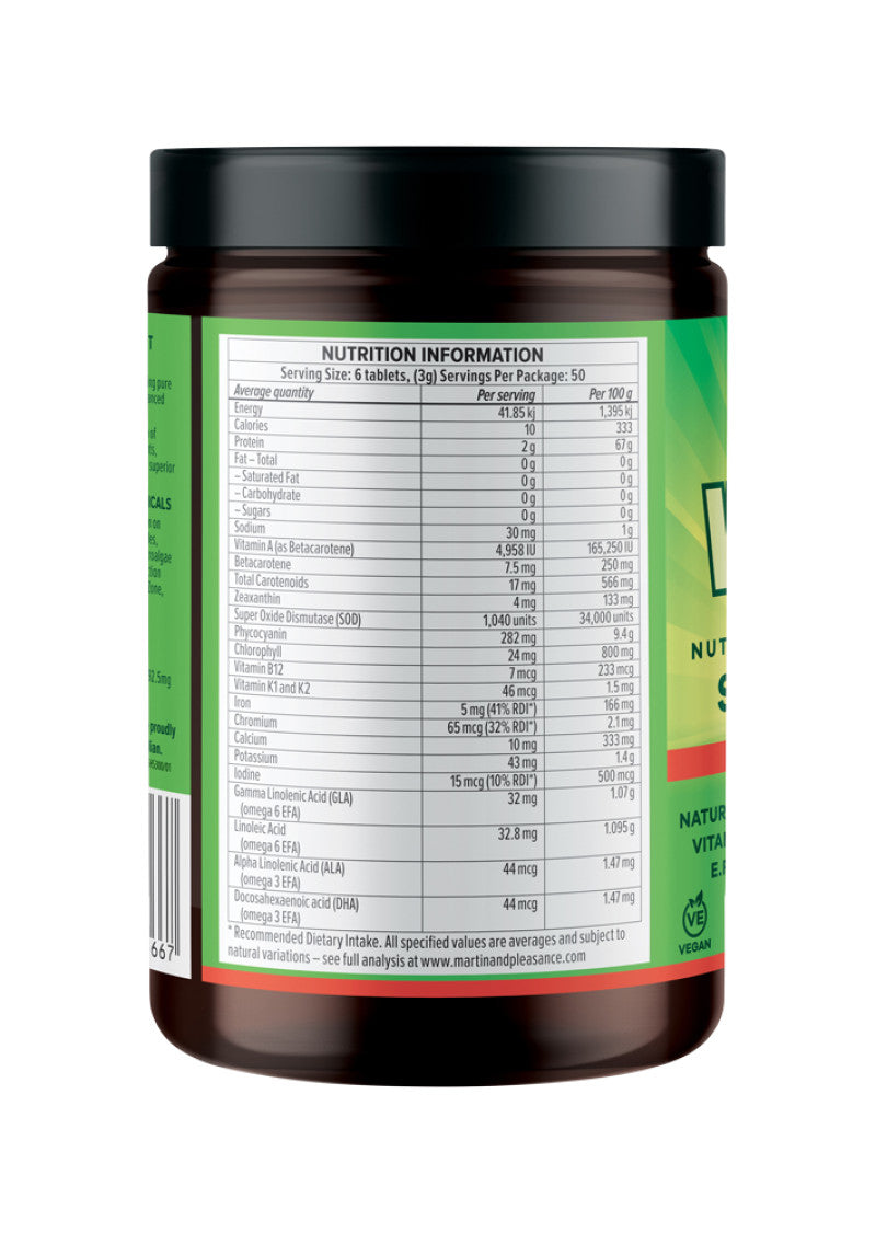 Vital Plant Based Spirulina (Hawaiian Pacifica) 300t