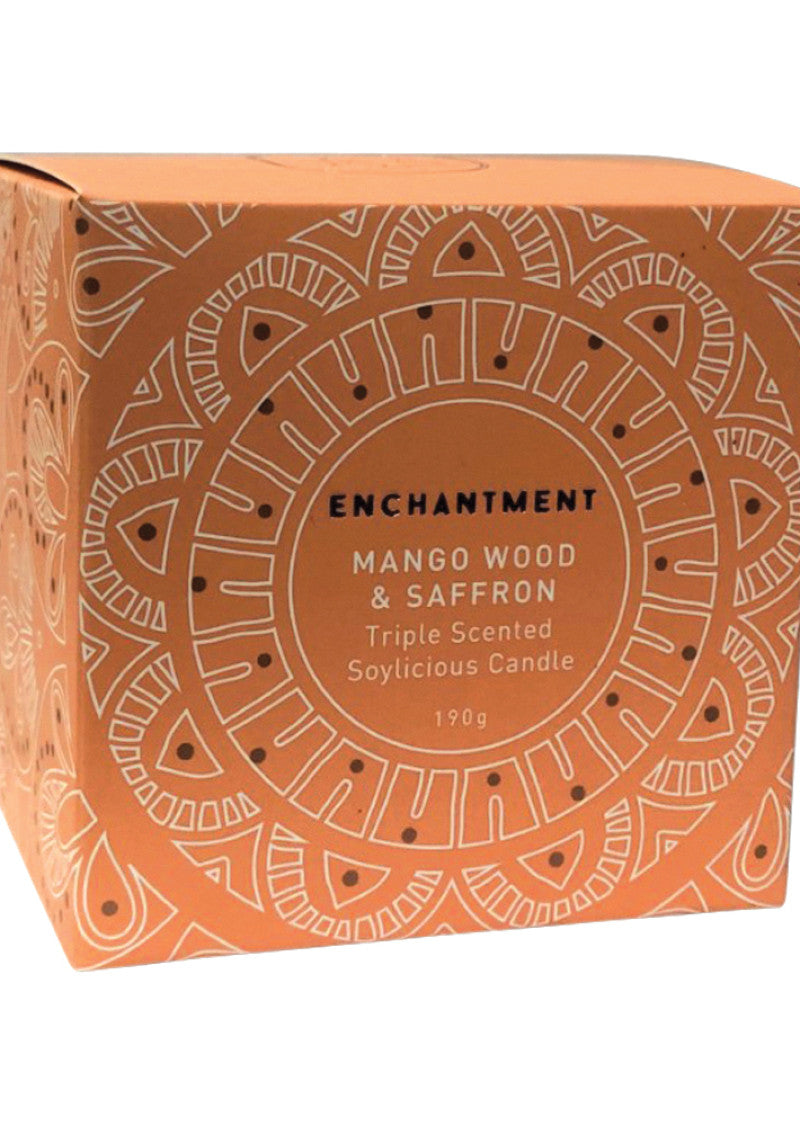 Distillery Soy Candle Enchantment Mango Wood Saffron 190g