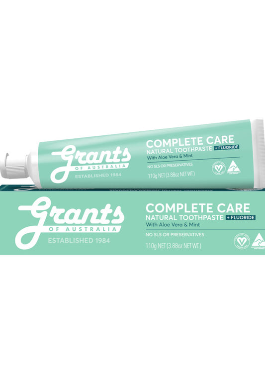 Grants Toothpaste Complete Care Plus Fluoride with Aloe Vera and Mint 110g