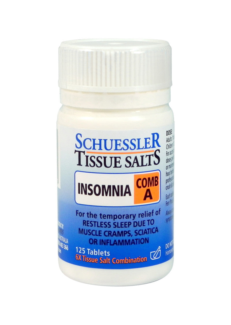 Martin Pleasance Tissue Salts Comb A (Insomnia) 125t