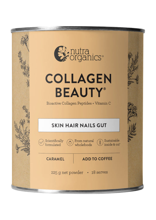 Nutra Organics Collagen Beauty (For Coffee) Caramel 225g