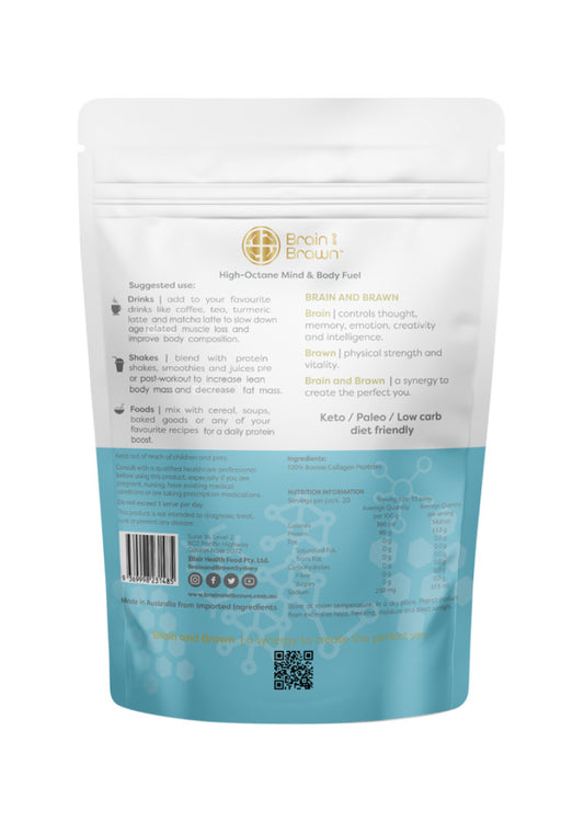 Brain Brawn Collagen Protein Unflavoured 300g