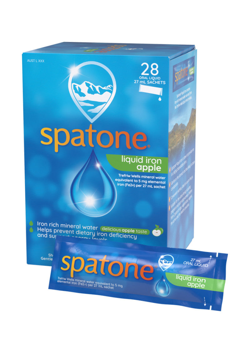 Spatone Liquid Iron Supplement Apple Sachets 25ml x 28 Pack