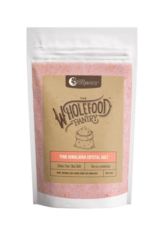 Nutra Organics Wholefood Pantry Pink Himalayan Crystal Salt 600g