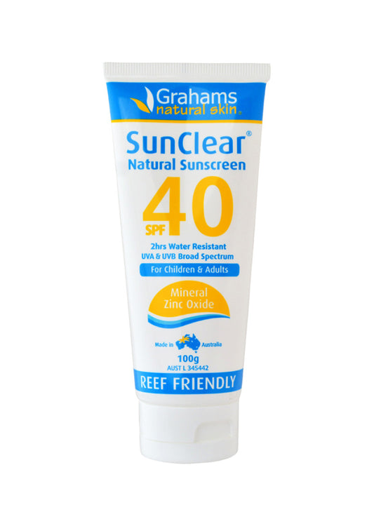 Grahams Natural SunClear Natural Sunscreen SPF 40 100g