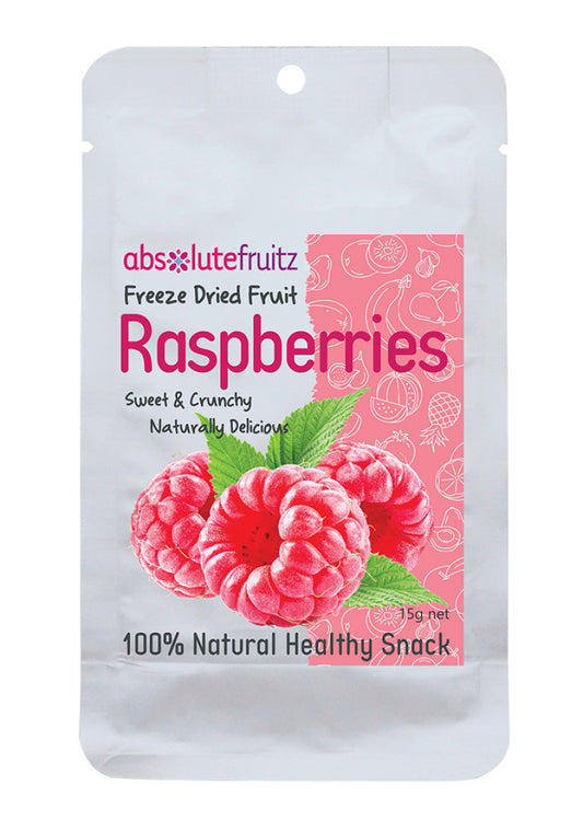 Absolutefruitz Freeze Dried Whole Raspberries 15g