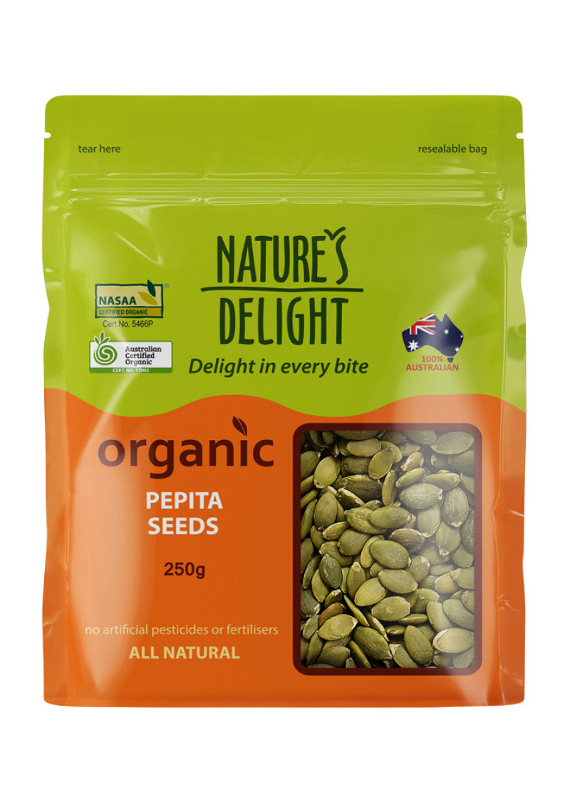 Natures Delight Organic Pepita Seeds 250g