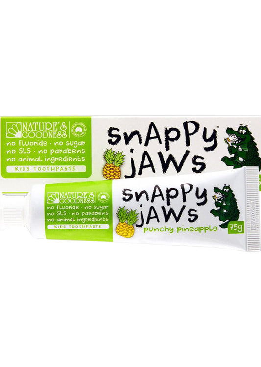 Nat Goodness Snappy Jaws Toothpaste Punchy Pineapp 75g