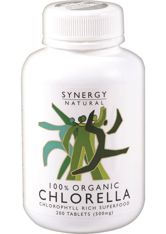 Synergy Natural Organic Chlorella 500mg 200t