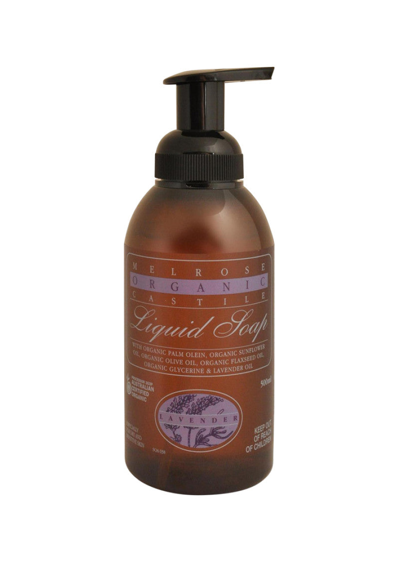 Melrose Organic Castile Soap Lavender Pump 500ml