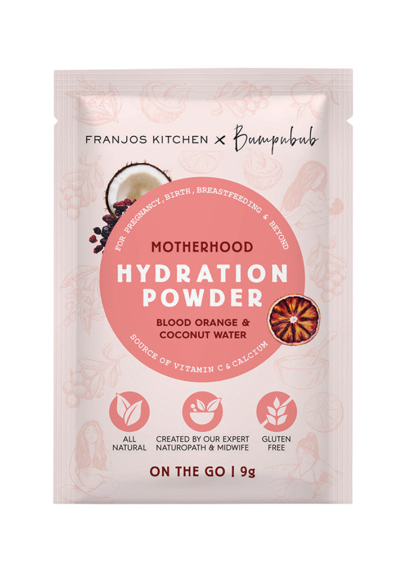 Franjos Kitchen Motherhood Hydration Pwd Blood Orange Coconut Water Sachet 9g x 10Pk